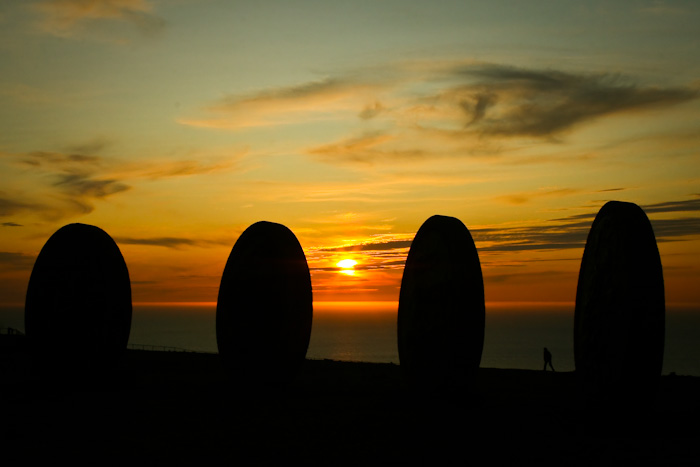 Standing stones at Nordkapp.