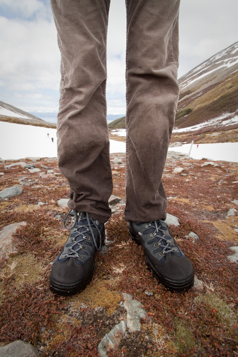 Wet feet after running in snow.