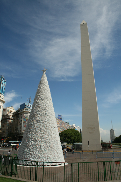 Christmas on the Avenue 9 de Julio, the widest road in the world (2008).