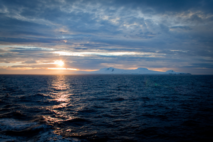 Sunset in Antarctica.