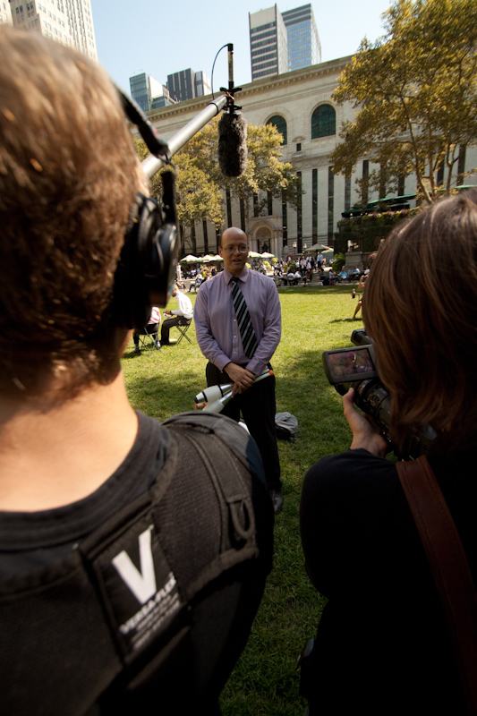 Of course, tourists take photos and camera crews interview the jugglers at every opportunity.