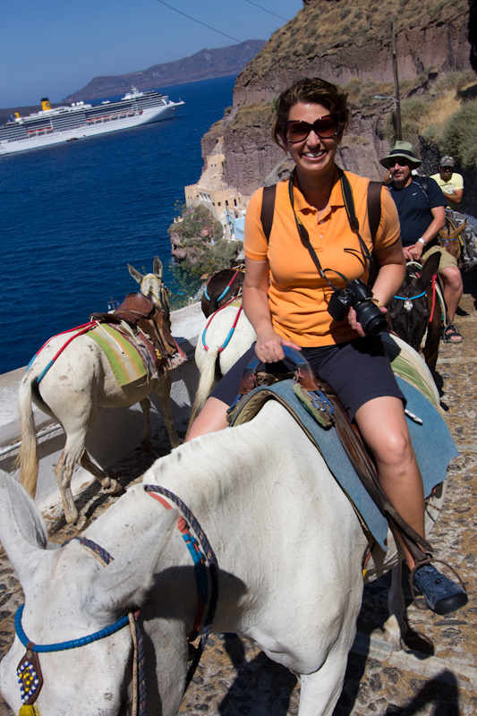 Summer cruising: Santorini, Greece.