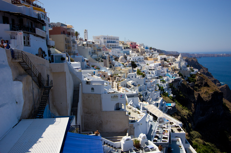 Summer cruising: Santorini, Greece.