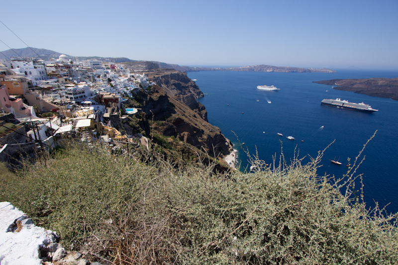 Summer cruising: Santorini, Greece.