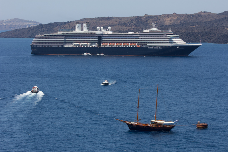Summer cruising: Santorini, Greece.