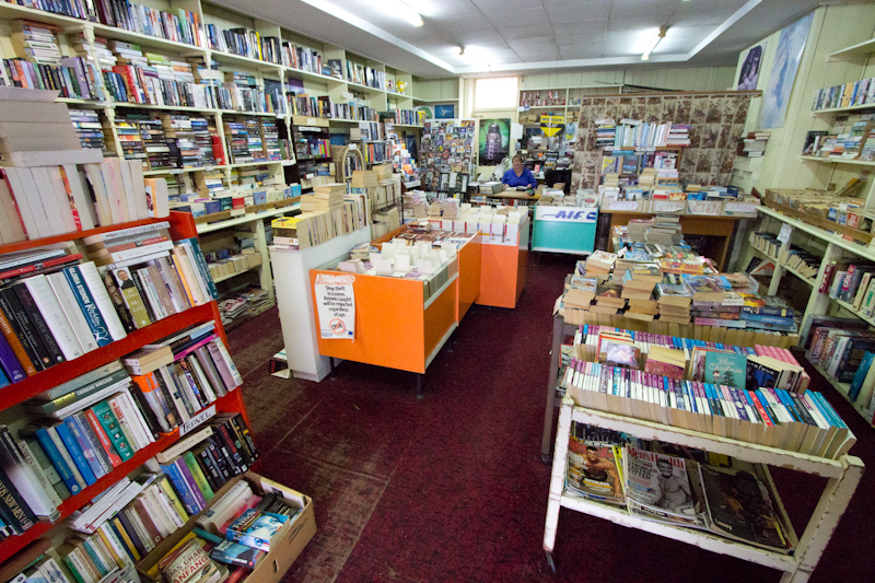 New Zealand: Second hand bookshop in Dunedin.