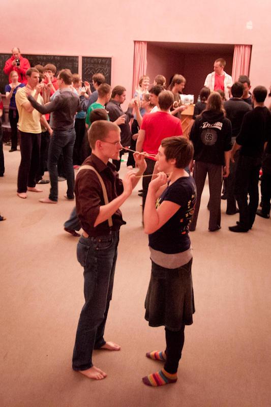 Passout 2011-2012: Spaghetti game.