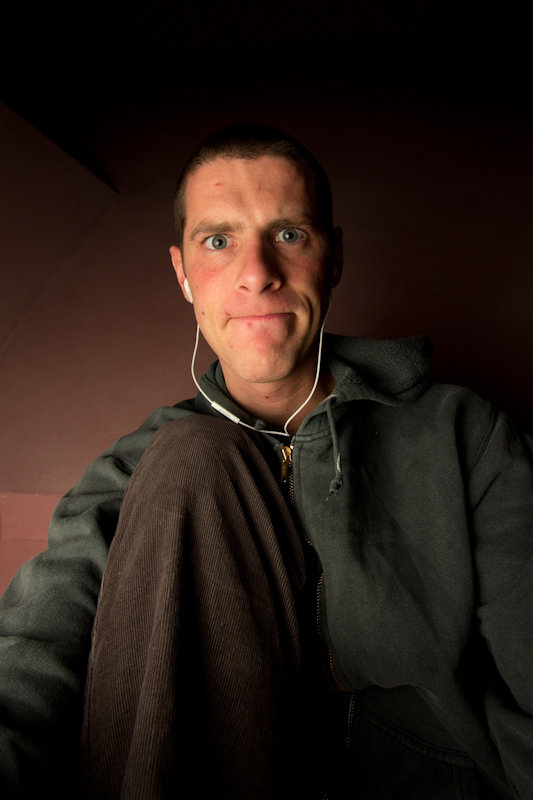 Passout 2011-2012: Testing camera and lighting for portrait session.
