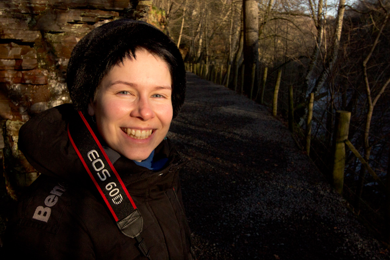 UK trip - January 2012: Walking in the sun in Teesdale.
