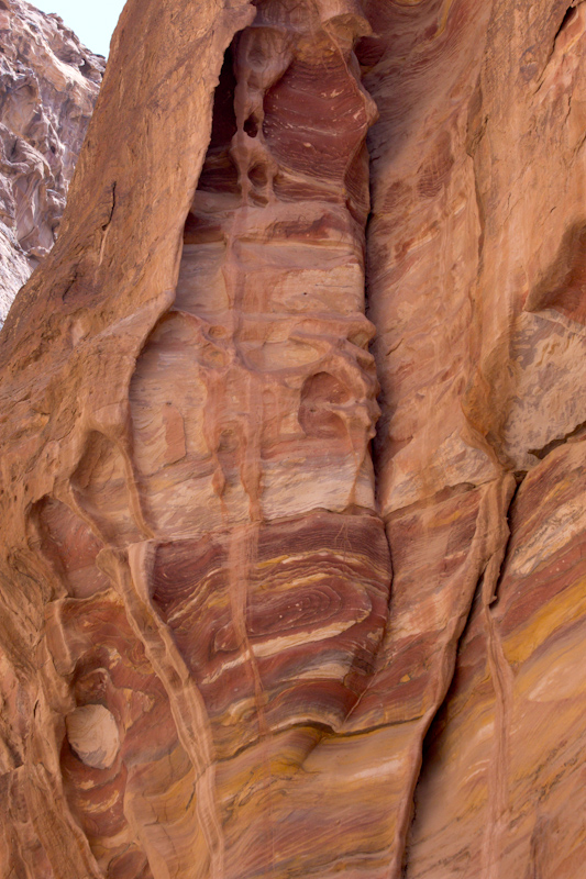 Petra, Jordan: Water-eroded rock.